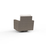 Coronado - Swivel Rocker, With Self Welt - Canvas Flax / Dark Brown