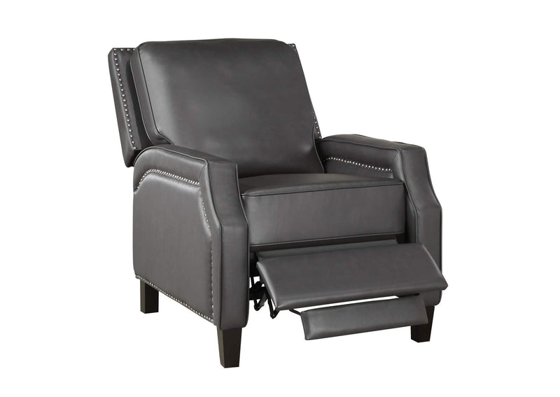 8504GRY-1 Berenson Push Back Reclining Chair