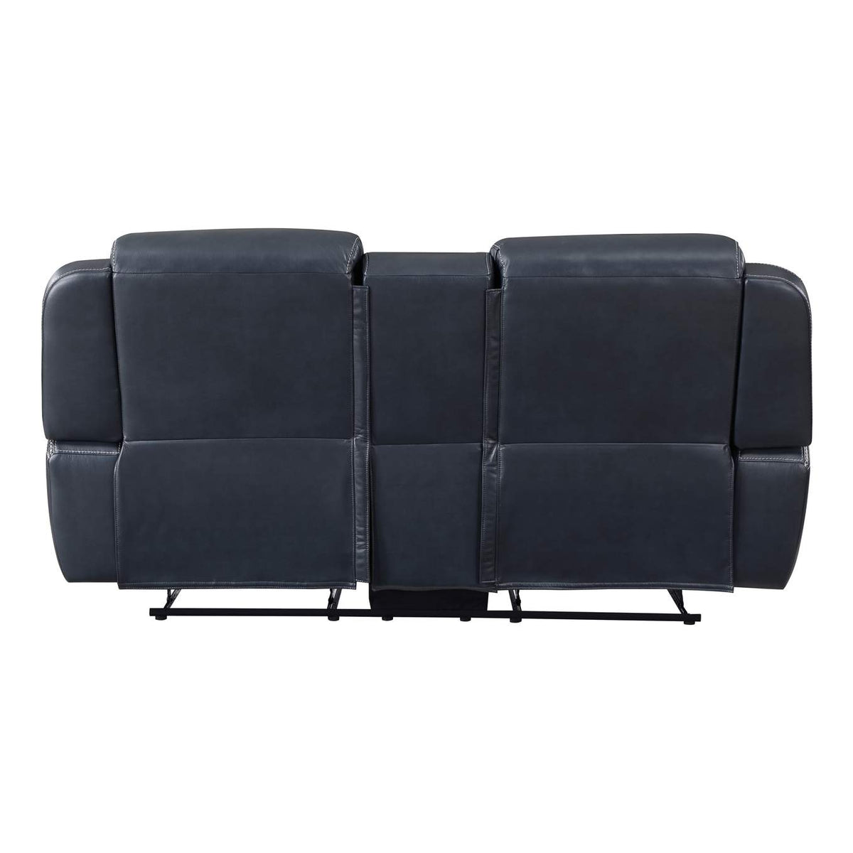 8516BU-2 Littleton Double Reclining Love Seat with Center Console, Receptacles and USB Ports