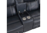 8516BU-2 Littleton Double Reclining Love Seat with Center Console, Receptacles and USB Ports