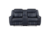 Littleton Double Reclining Love Seat with Center Console, Receptacles and USB Ports