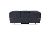 8516BU-3 Littleton Double Reclining Sofa with Center Drop-Down Cup Holders,Storage Pouch, Receptacles and USB Ports