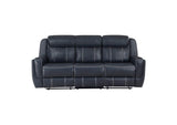 Littleton Double Reclining Sofa with Center Drop-Down Cup Holders,Storage Pouch, Receptacles and USB Ports