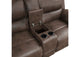 8517BRW-2 Proctor Double Reclining Love Seat with Center Console