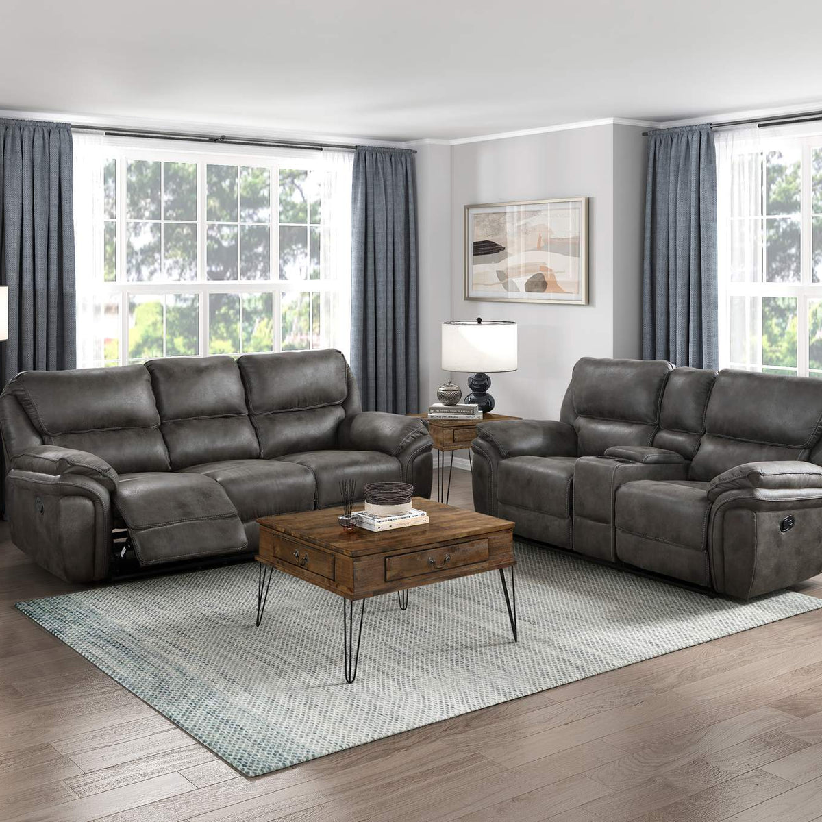 8517GRY-1 Proctor Rocker Reclining Chair