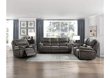 8517GRY-2PW Proctor Power Double Reclining Love Seat with Center Console
