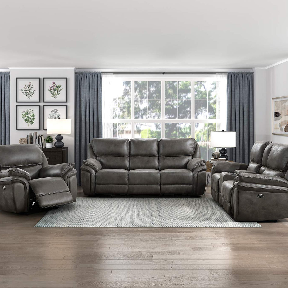 8517GRY-1PW Proctor Power Reclining Chair