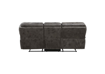 8517GRY-3 Proctor Double Reclining Sofa