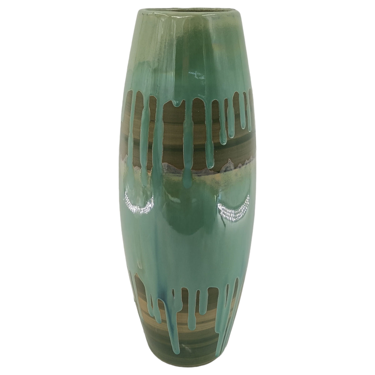Keizer Small Slim Ceramic Vase - Green