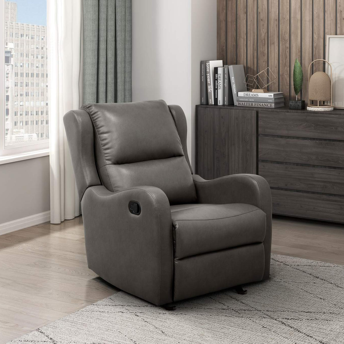8527GRY-1GD Durant Glider Reclining Chair