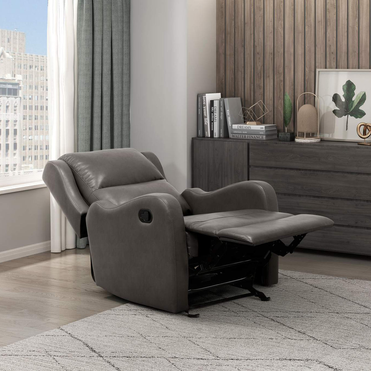 8527GRY-1GD Durant Glider Reclining Chair
