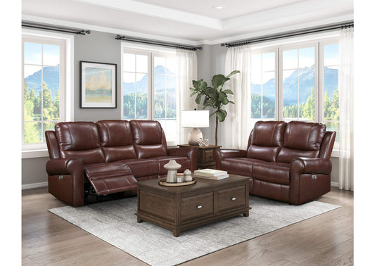 8546BR-2PWH McCall Power Double Reclining Love Seat with Power Headrests and Charging Ports