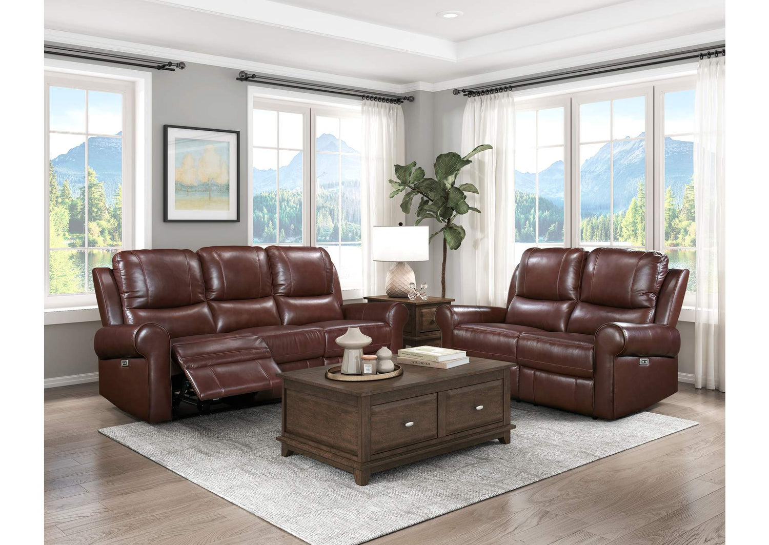 8546BR-1PWH McCall Power Reclining Chair with Power Headrest and Charging Ports
