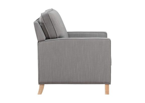 8557GY-1PB Hampstead Push Back Reclining Chair
