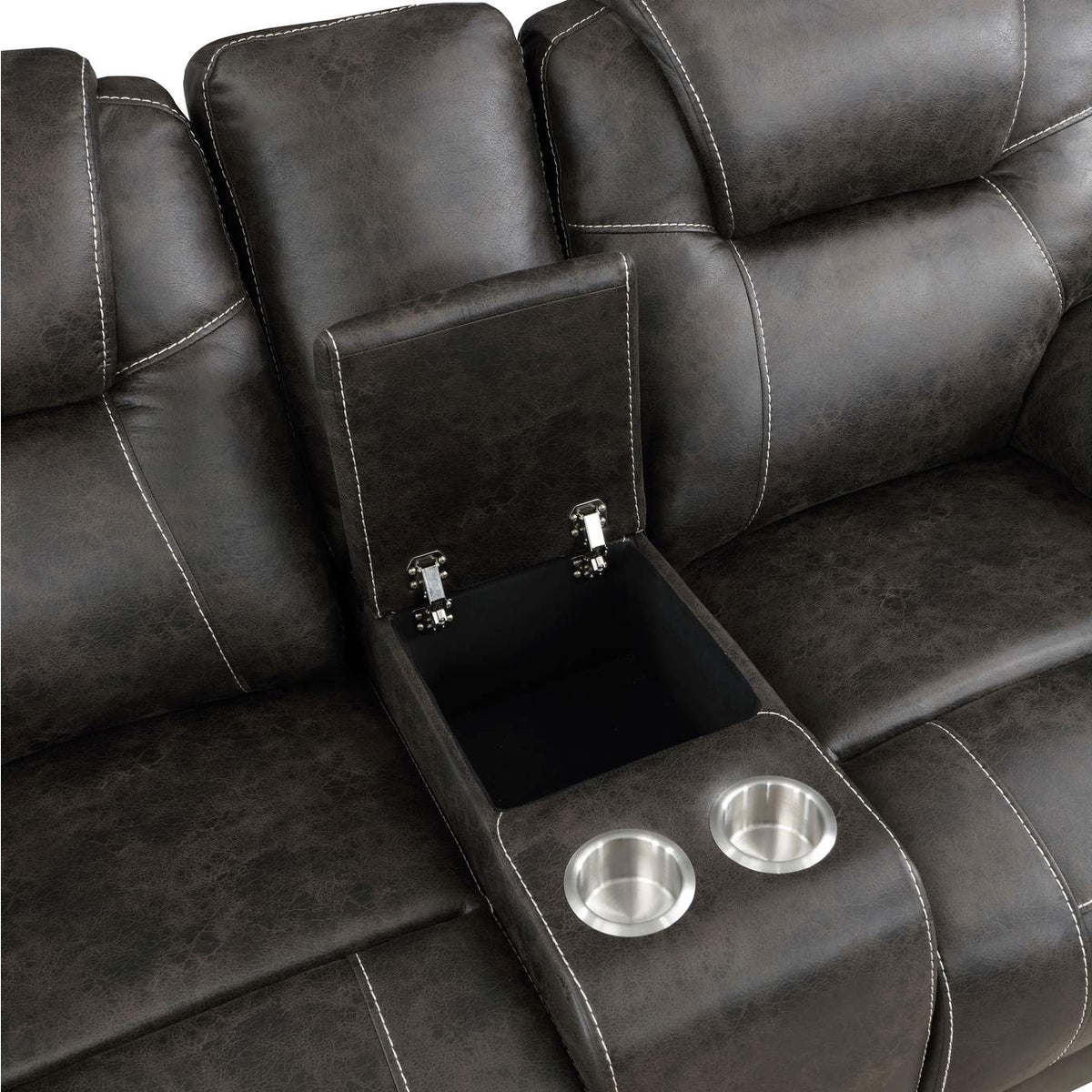 8560PM-2 Gainesville Double Reclining Love Seat with Center Console