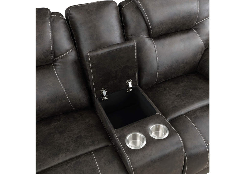 8560PM-2 Gainesville Double Reclining Love Seat with Center Console