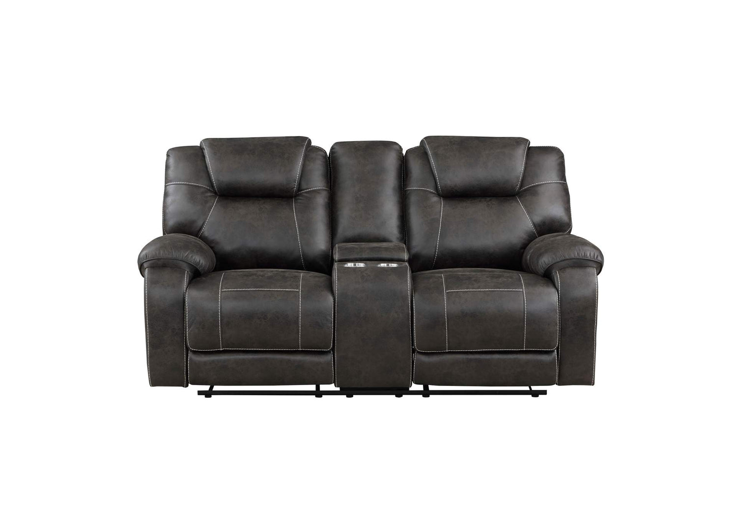 8560PM-2 Gainesville Double Reclining Love Seat with Center Console