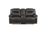 8560PM-2 Gainesville Double Reclining Love Seat with Center Console