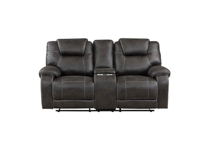 8560PM-2 Gainesville Double Reclining Love Seat with Center Console