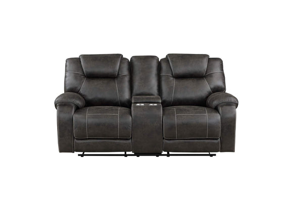 8560PM-2 Gainesville Double Reclining Love Seat with Center Console