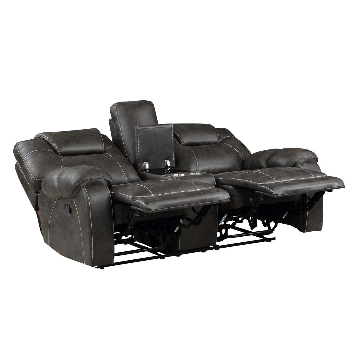 8560PM-2 Gainesville Double Reclining Love Seat with Center Console