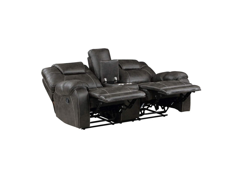 8560PM-2 Gainesville Double Reclining Love Seat with Center Console