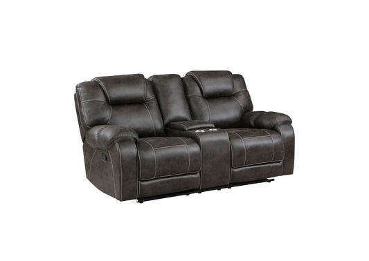 8560PM-2 Gainesville Double Reclining Love Seat with Center Console