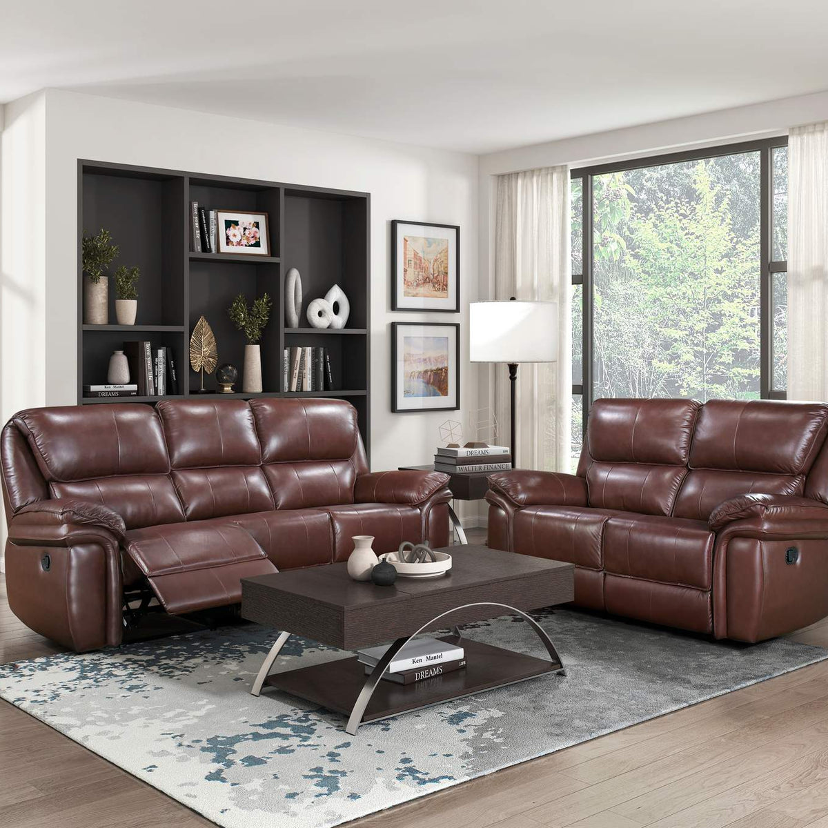 8588BR-2 Lyman Double Reclining Love Seat