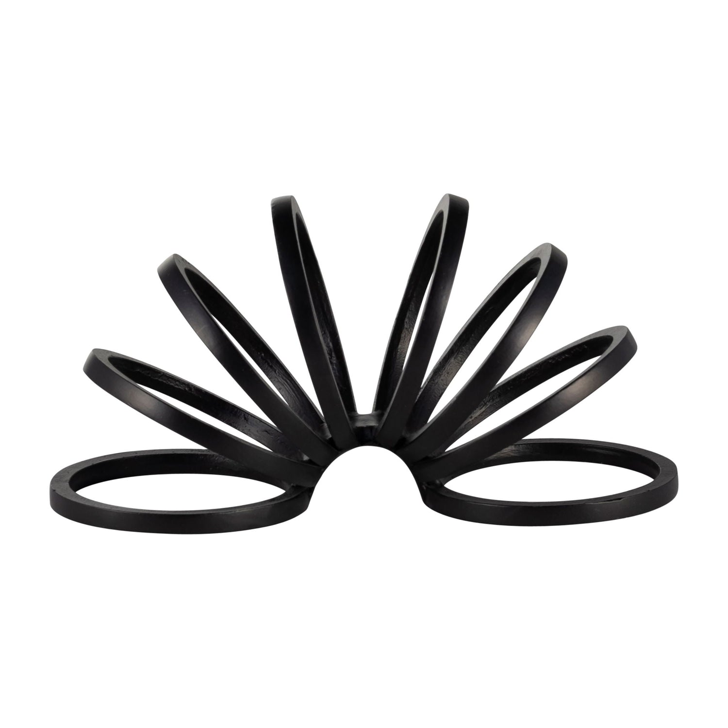 Metal 11" Slinky Ring Deco - Black