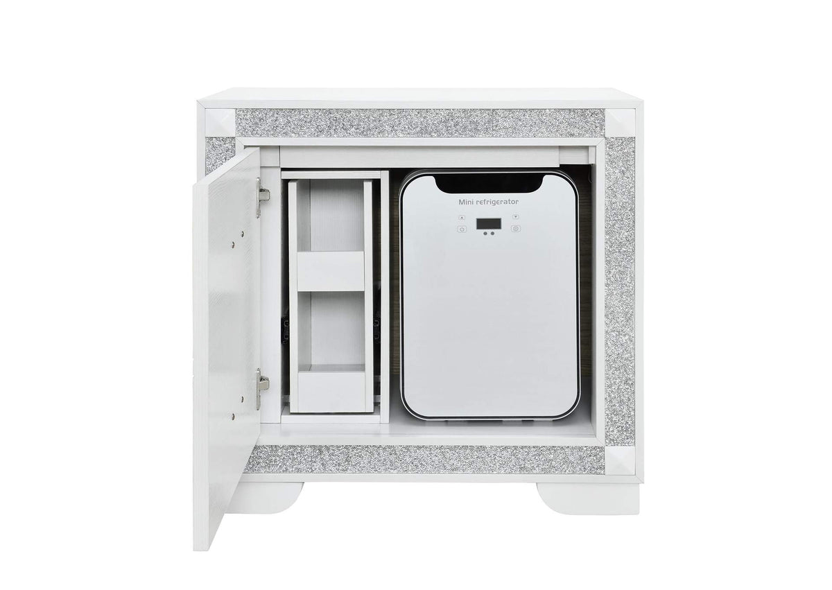 SOLEIL-WHITE-NS_W_COOLER_+_SPKR SOLEIL WHITE NIGHTSTAND WITH COOLER AND SPEAKER