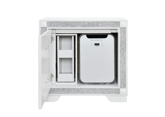 SOLEIL-WHITE-NS_W_COOLER_+_SPKR SOLEIL WHITE NIGHTSTAND WITH COOLER AND SPEAKER