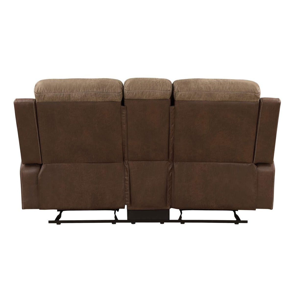 8599BR-2 Glendale Double Glider Reclining Love Seat with Center Console