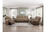 8599BR-2 Glendale Double Glider Reclining Love Seat with Center Console