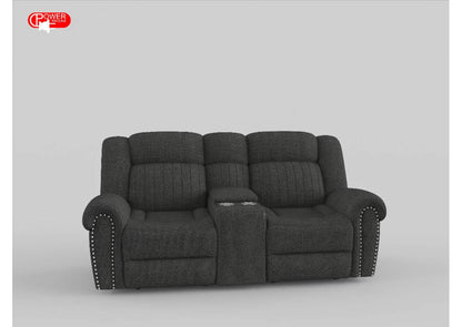 9204CC-2PW Brennen Power Double Reclining Love Seat with Center Console