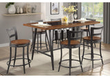 5489-36KIT Selbyville Counter Height Table, Glass Insert