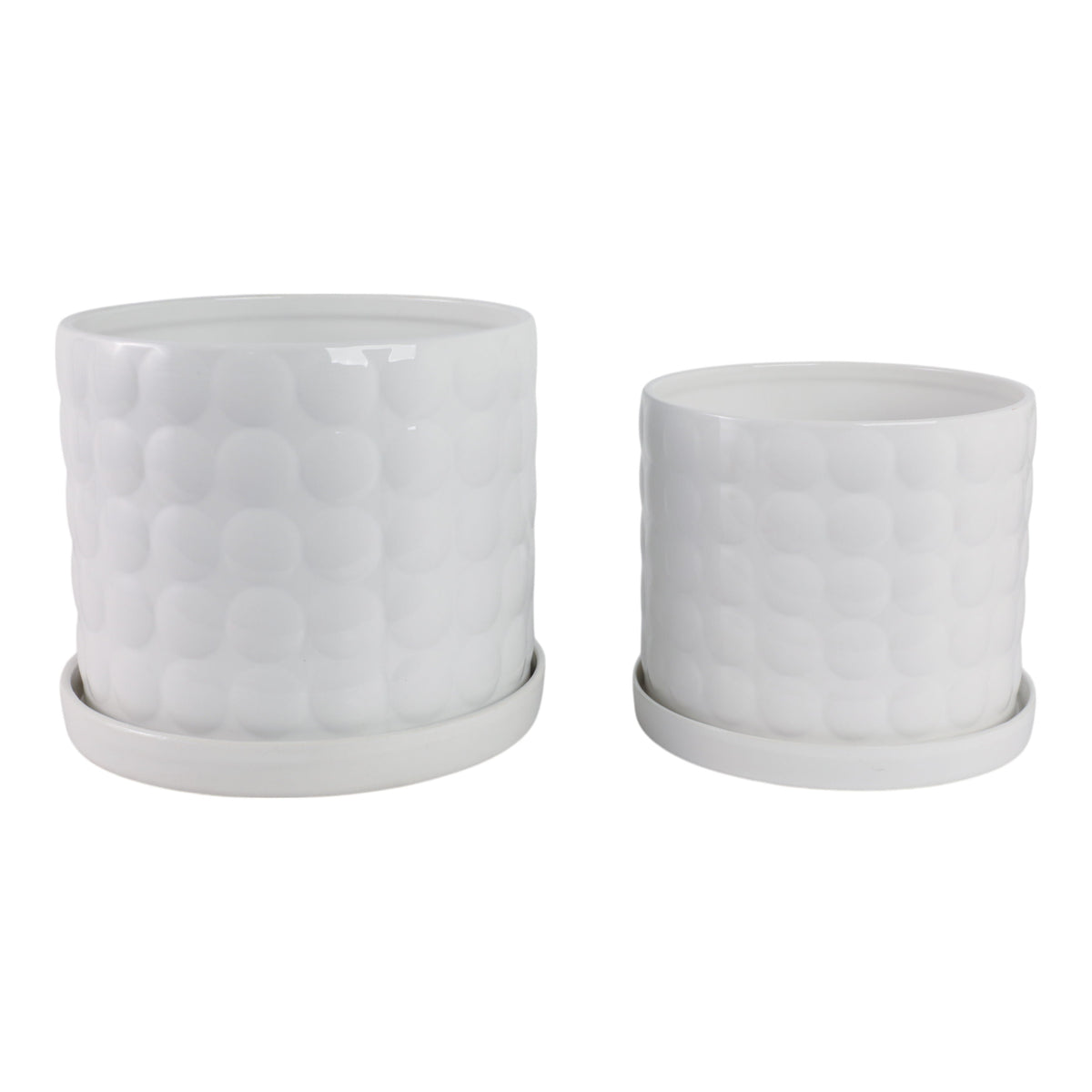 10" / 12" Bubble Planter (Set of 2) - White
