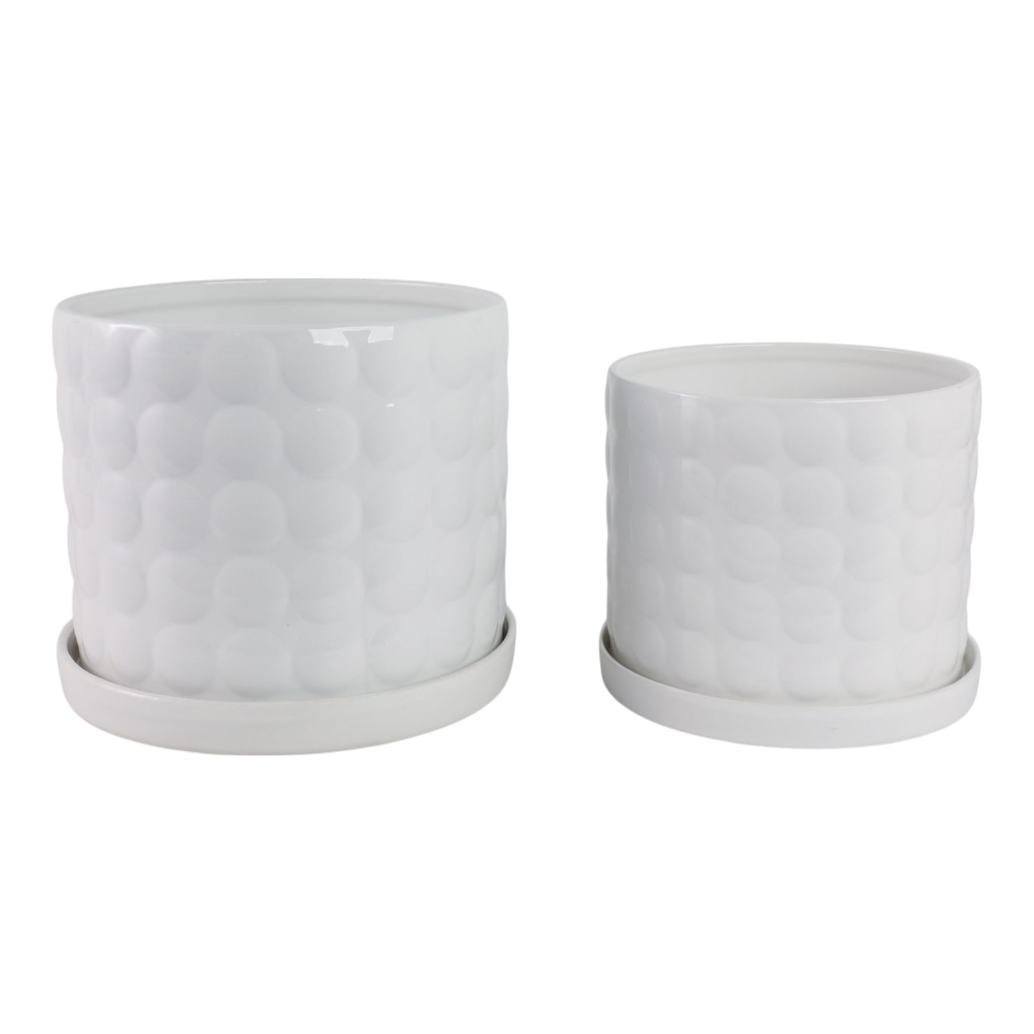 10" / 12" Bubble Planter (Set of 2) - White