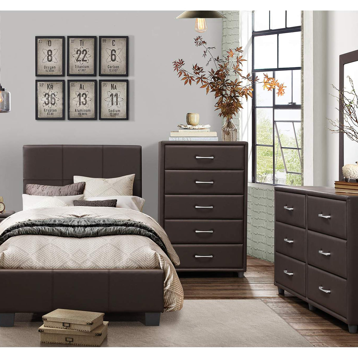 2220DBR-4 Lorenzi Night Stand