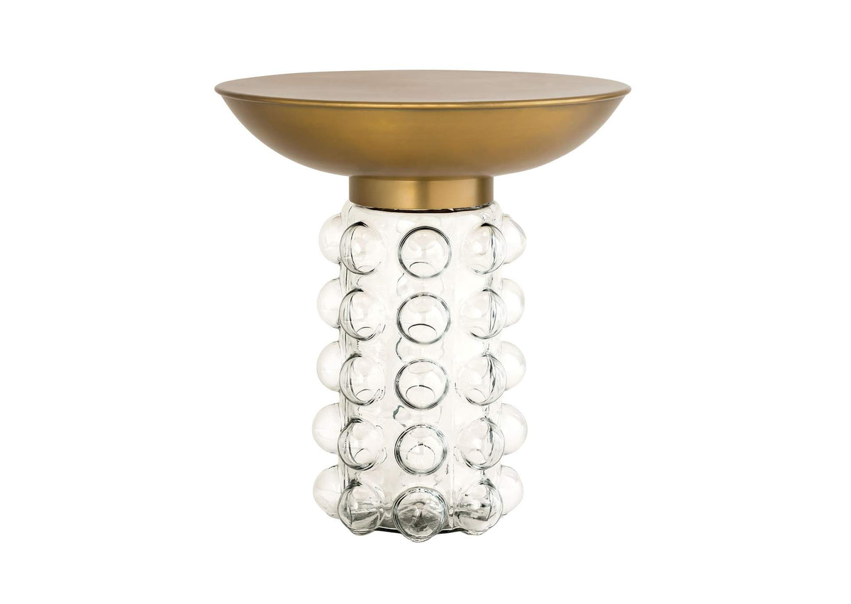 TOV-OC18229 Bubble Glass - Brass Side Table