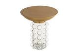 TOV-OC18229 Bubble Glass - Brass Side Table