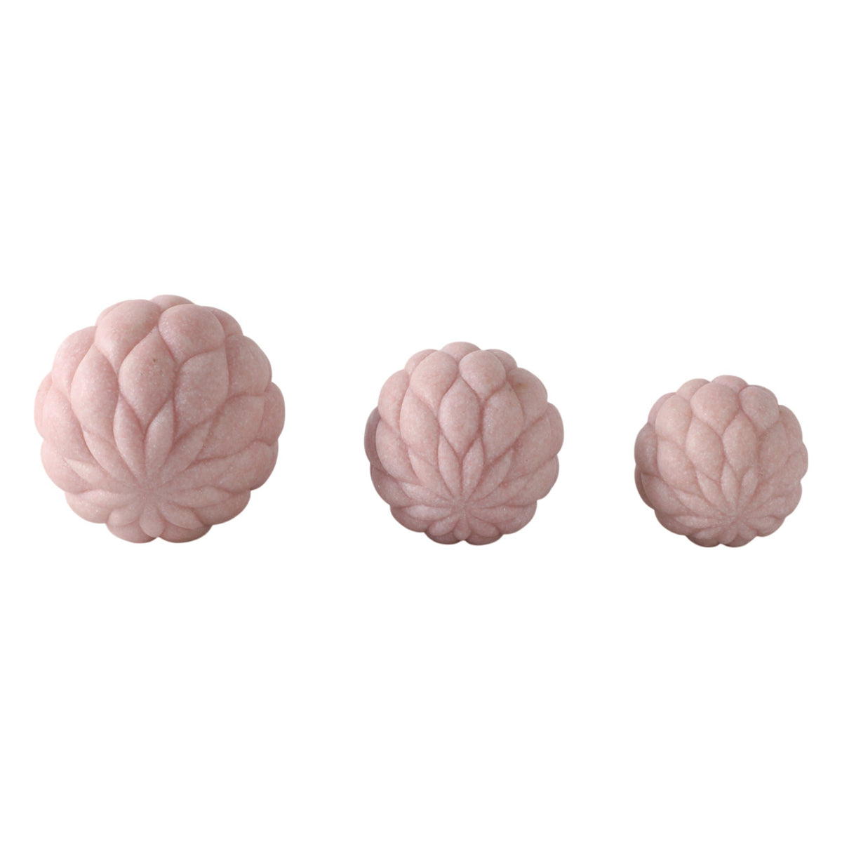 4" / 5" / 6" Laxmi Quartz Resin Spheres (Set of 3) - Pink