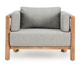 Aston - Outdoor Accent Chair - Natural / Gray