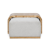 Kenan - Rectangle Ottoman Coffee Table - Creamy Ivory