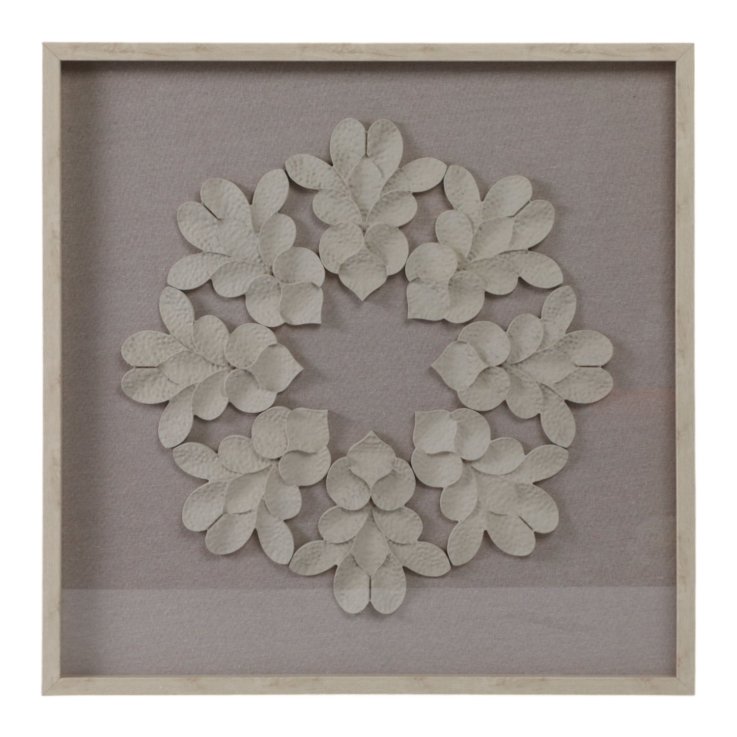 Clairvux Dimensional Leaf Shadowbox Art - Gray