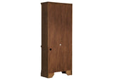 881286 Hartshill 78-inch 3-shelf Cabinet Bookcase Burnished Oak