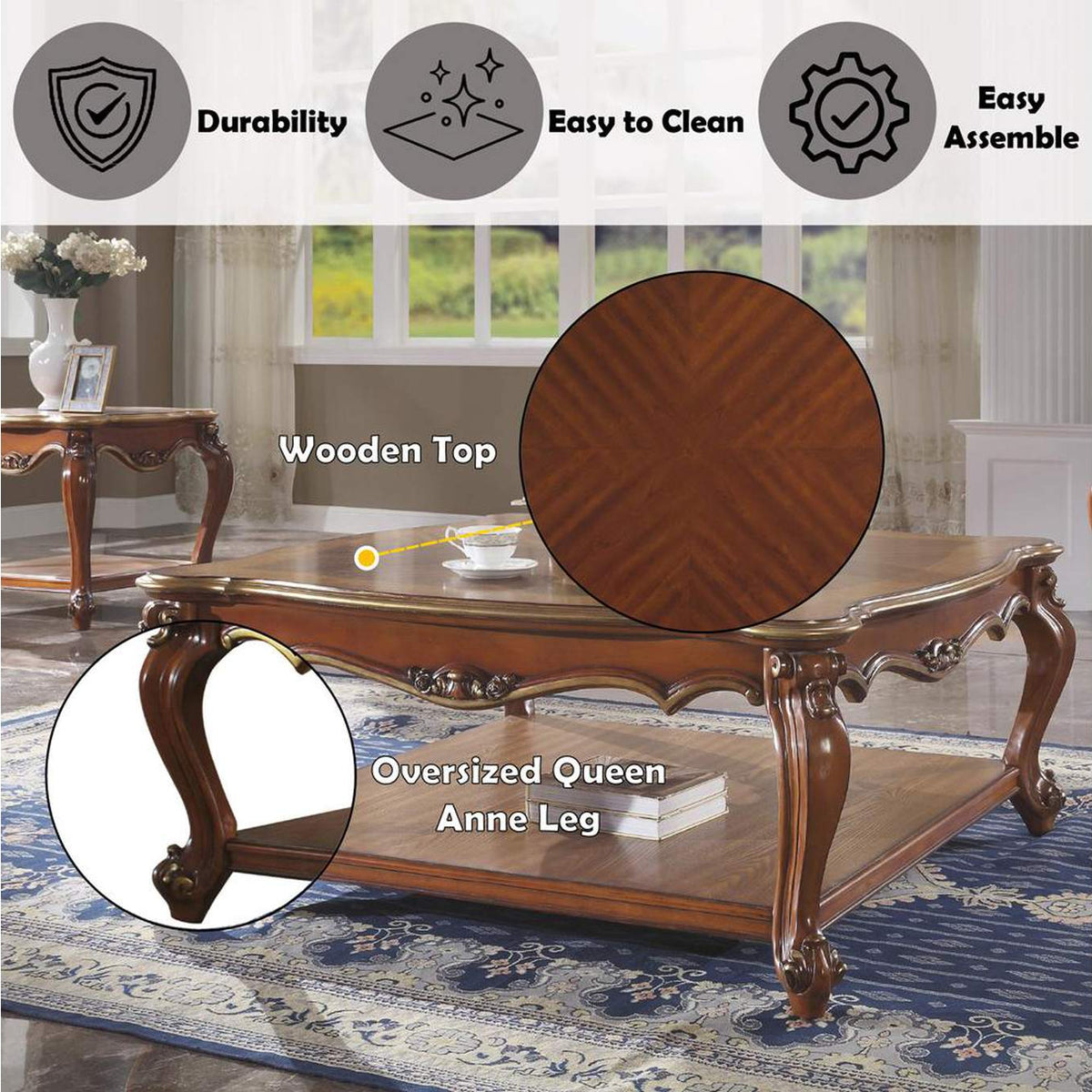 88220 Picardy Coffee Table