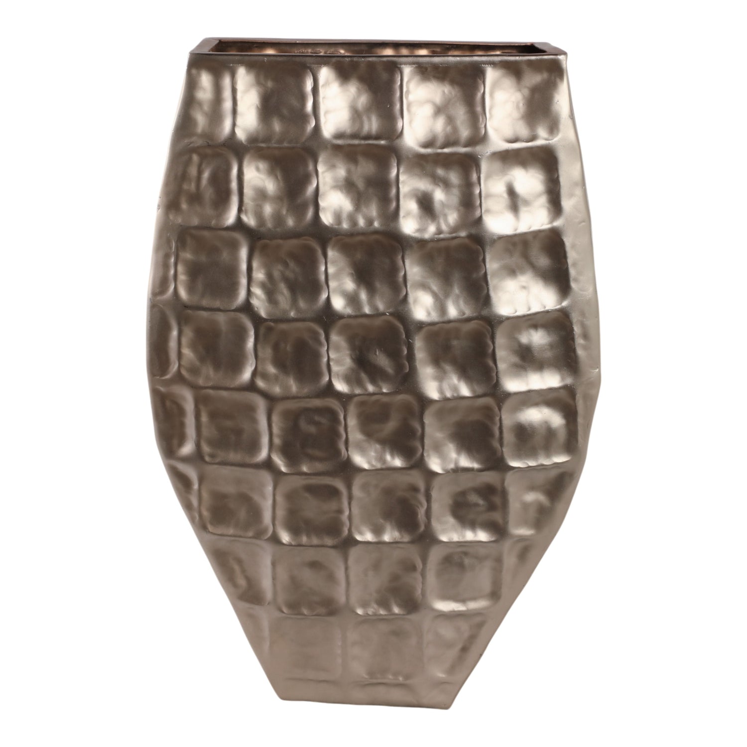 25" Metal Floor Planter - Gold