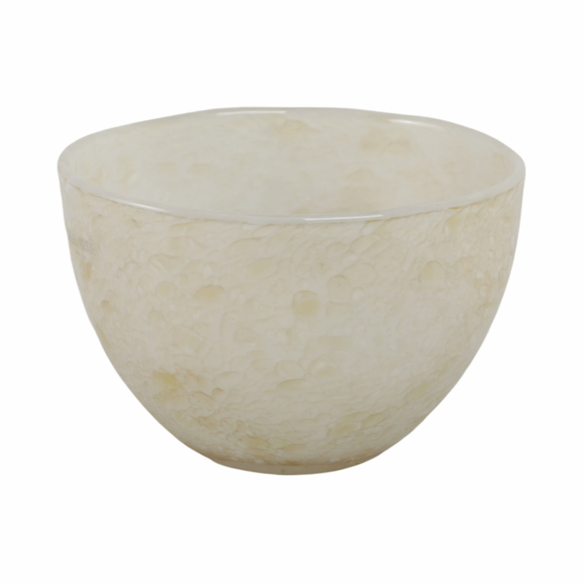 9" Durban Glass Bowl - Cream