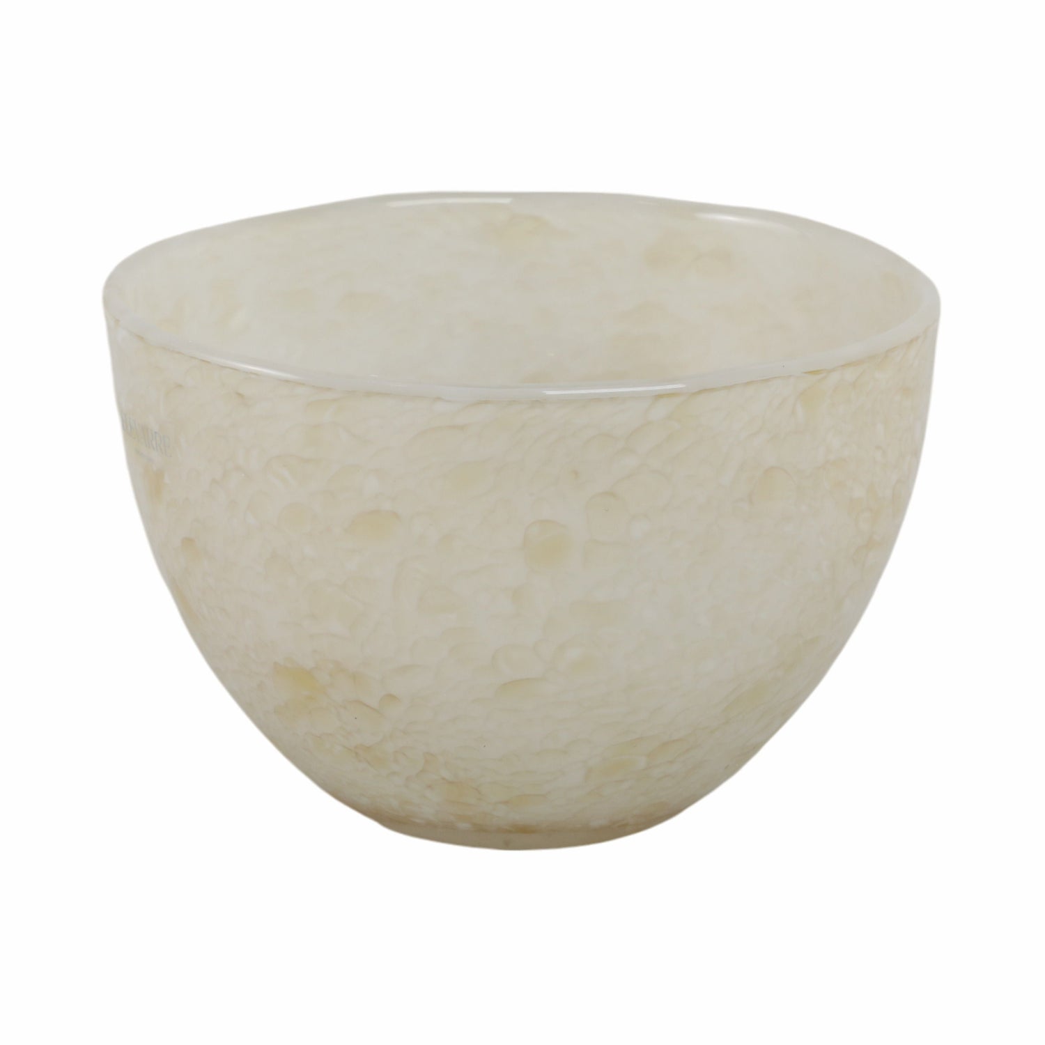 9" Durban Glass Bowl - Cream