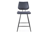 9LE870V Vinson Modern Swivel Counter Stool In Cobalt (Set of 2)